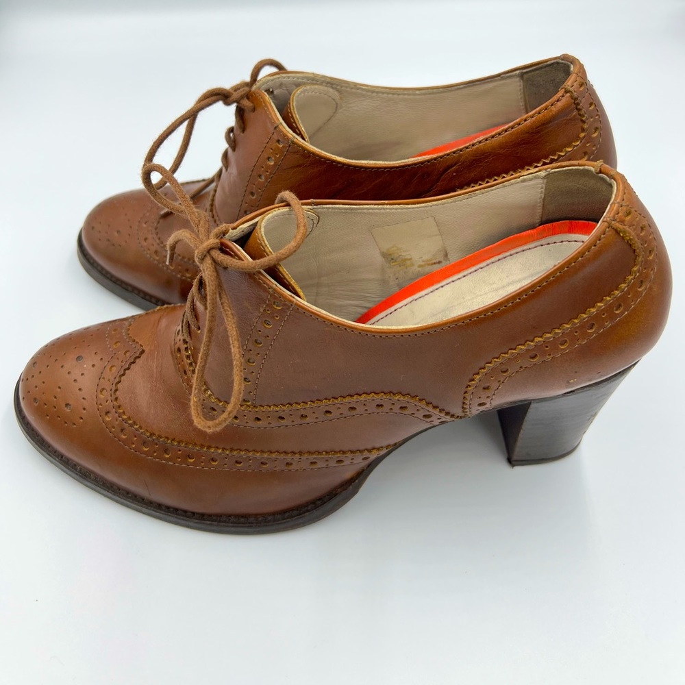 BODEN Brogue Heeled Ankle Boots